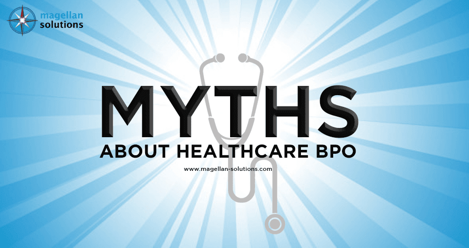 A blog banner for Myths About Healthcare BPO