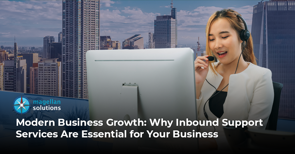 Graphic on Modern Business Growth: Why Inbound Support Services are Essential